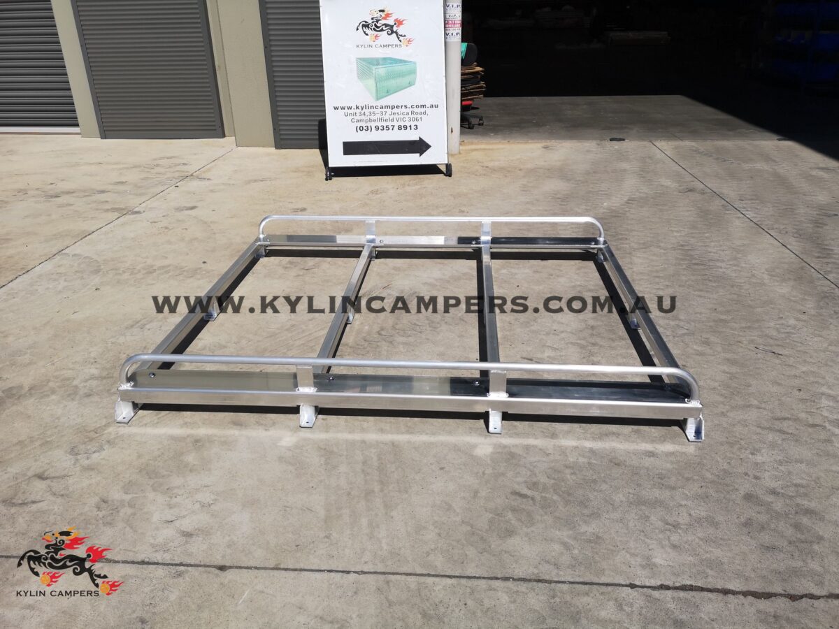 1.8m x 1.5m Silver Ute Canopy Roof Top Tent Rack Kylin Campers