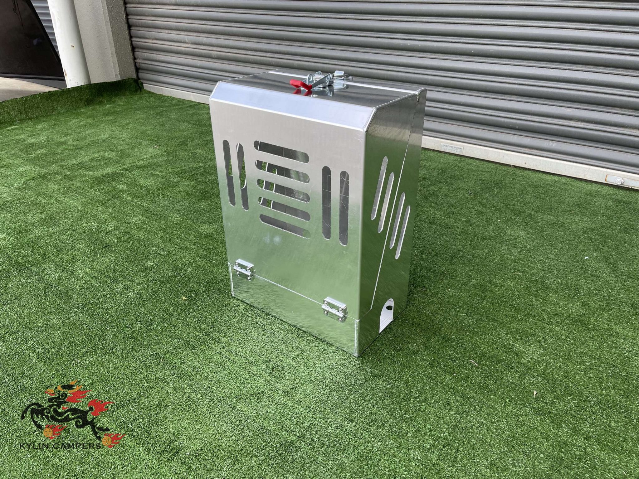 3mm Flat Aluminium 20L Lockable Jerry Can Holder for Ute CanopyKylin