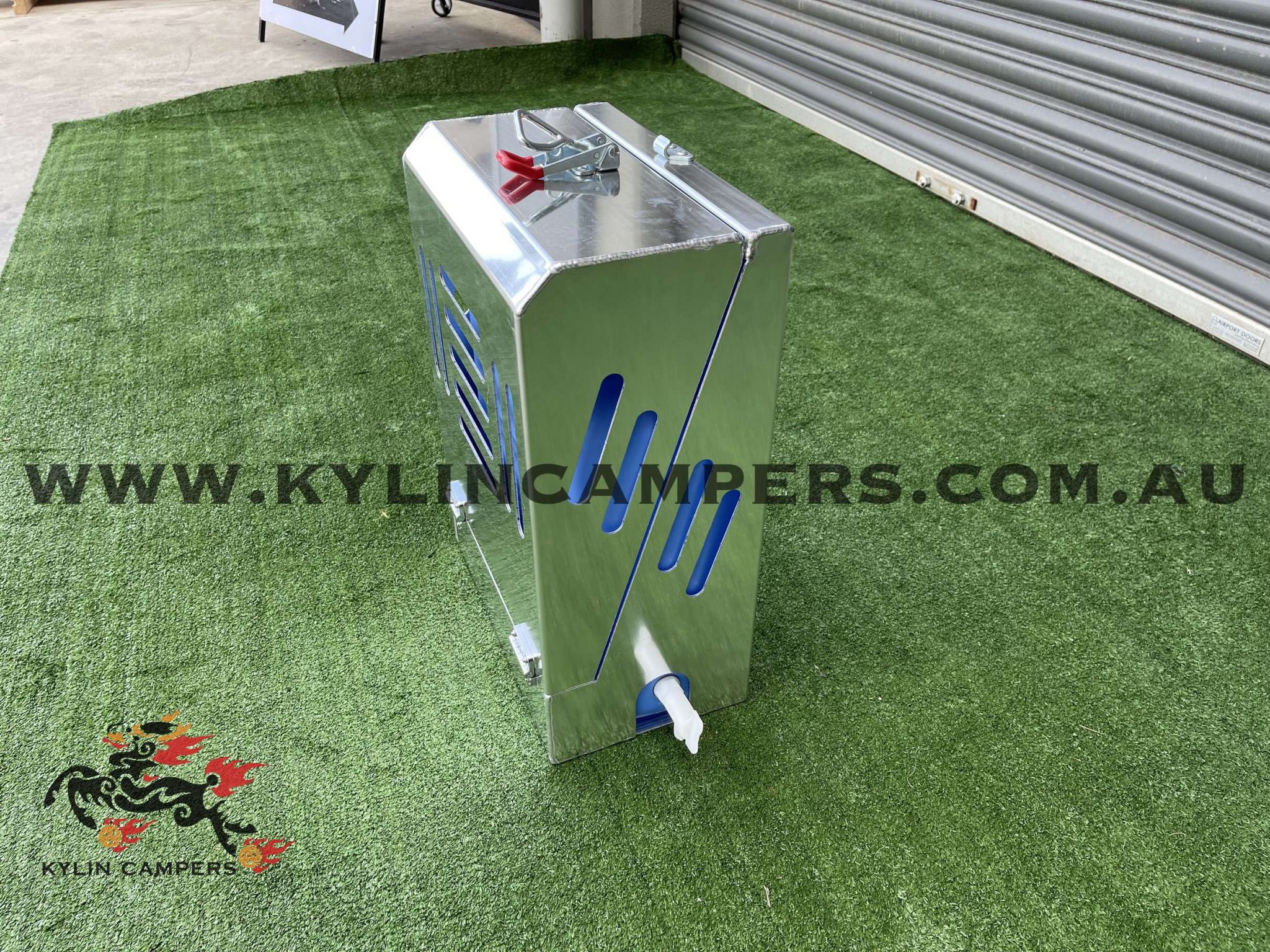 3mm Flat Aluminium 20L Lockable Jerry Can Holder for Ute CanopyKylin