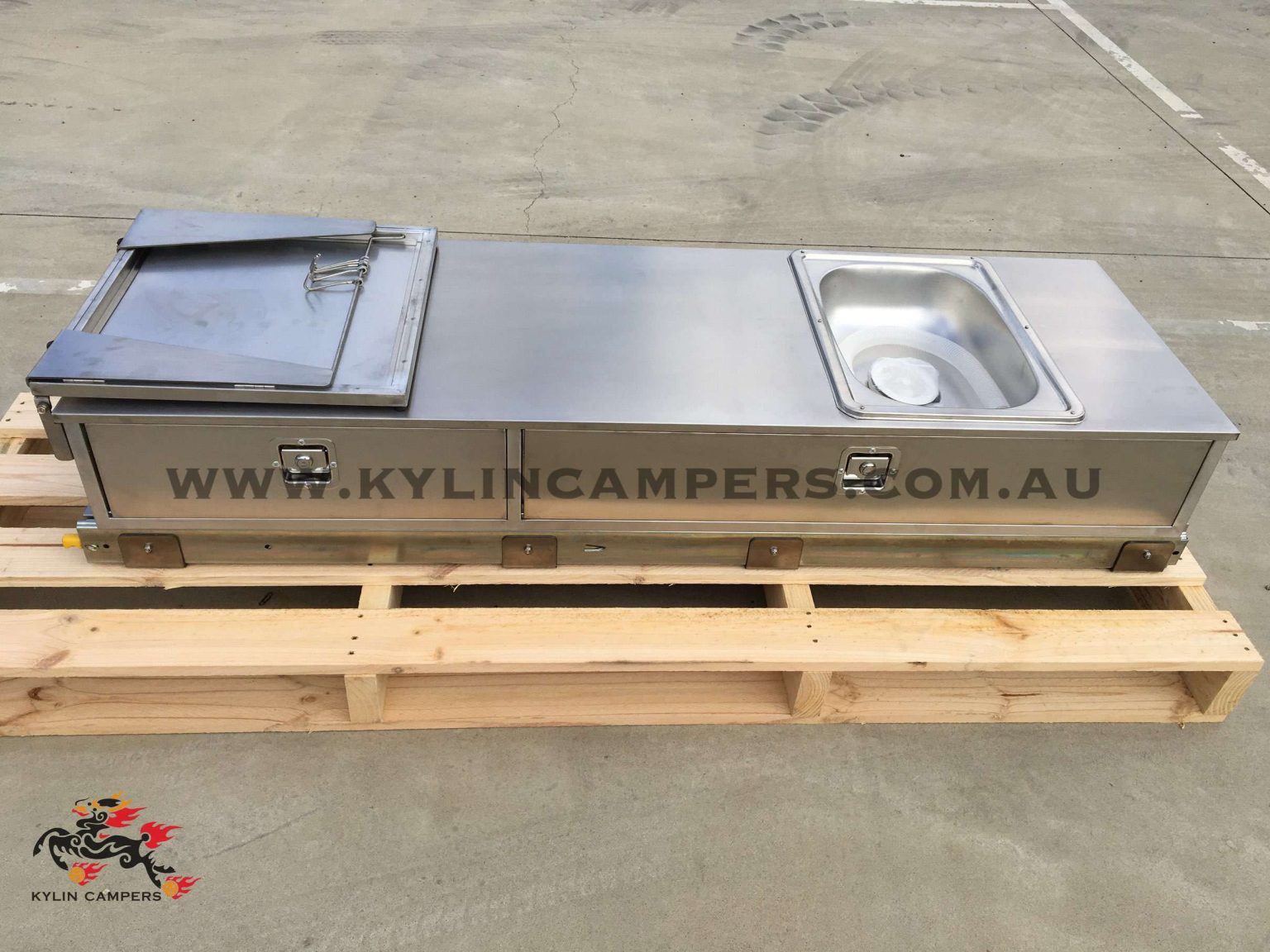 SlideOut Kitchen for Camper Trailer or Caravan (Low Profile)Kylin Campers