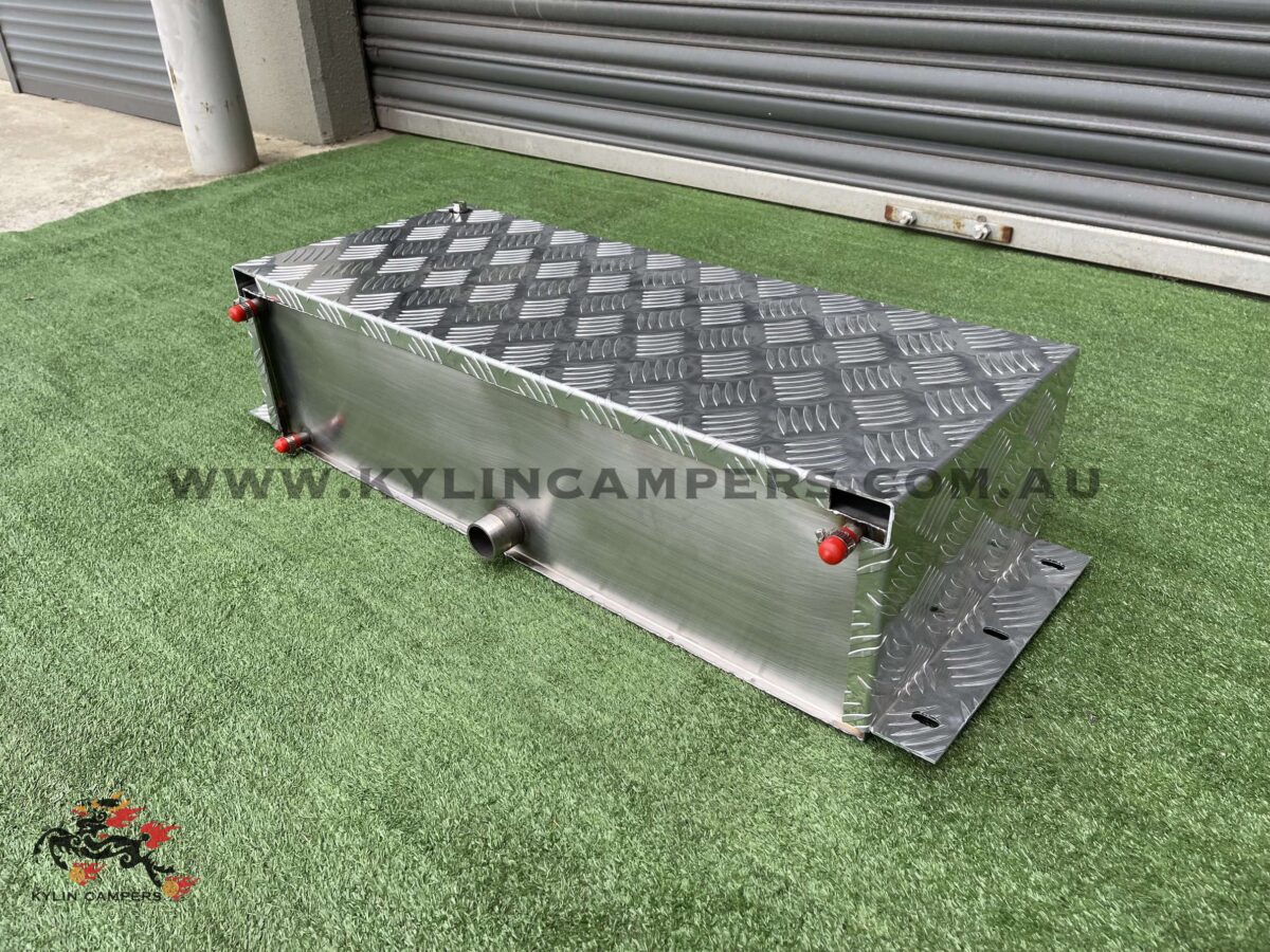 300mm Long Stainless Steel Water Tank for Ute Tray (37L) Kylin Campers