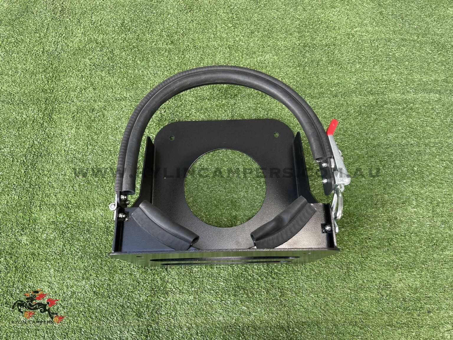 Black Gas Bottle holder for Ute Canopy (3mm) Suit 4kg Gas BottleKylin